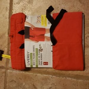Livergy Men Red Pajama Shorts NWT